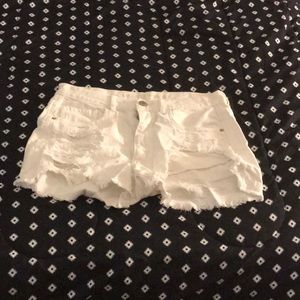 High Waisted AE Ripped Shorts